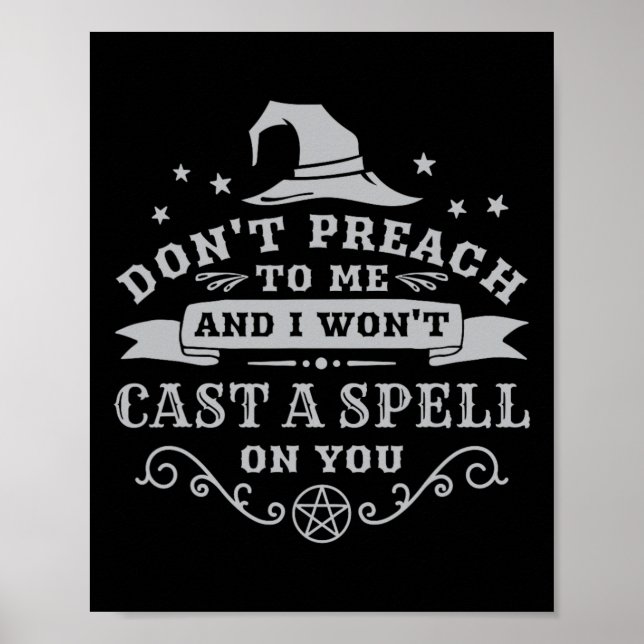 Póster Halloween Wicca Witchcraft Pagan Wiccan Wiccan Wom (Frente)