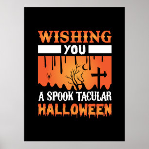 Póster Halloween Wishing You A Spooky Halloween