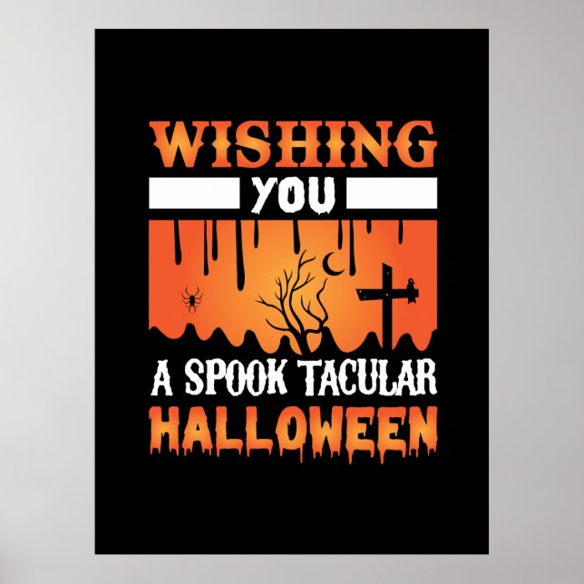 Póster Halloween Wishing You A Spooky Halloween (Frente)
