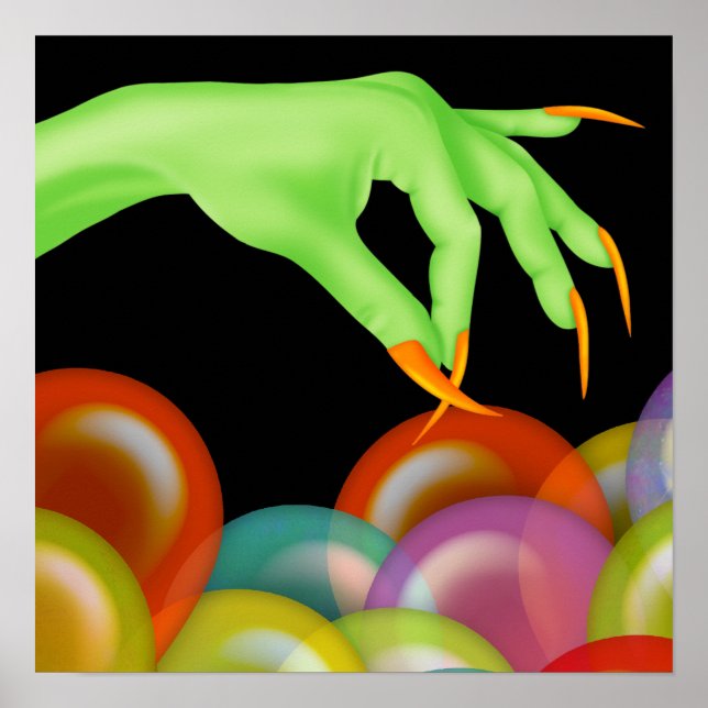 Póster Halloween Witchen Nails - SRF (Frente)