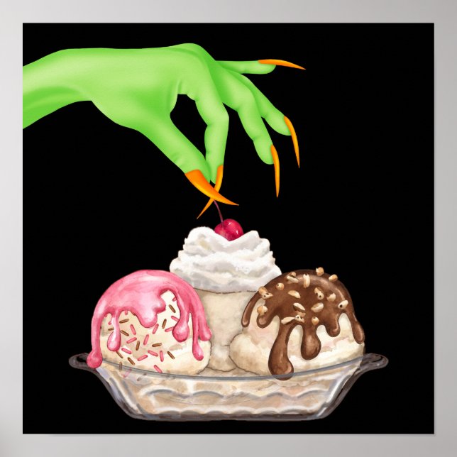 Póster Halloween Witchen Nails - SRF (Frente)