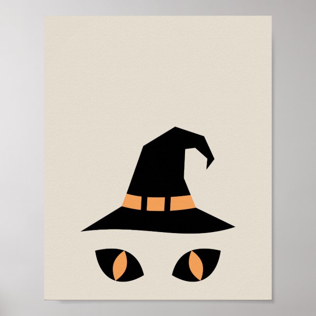 Póster Halloween witchy cat (Frente)