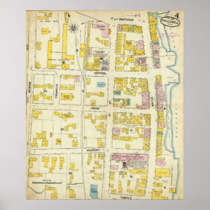 Póster Hallowell, Kennebec County y Maine 2