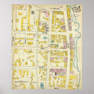 Póster Hallowell, Kennebec County y Maine 2