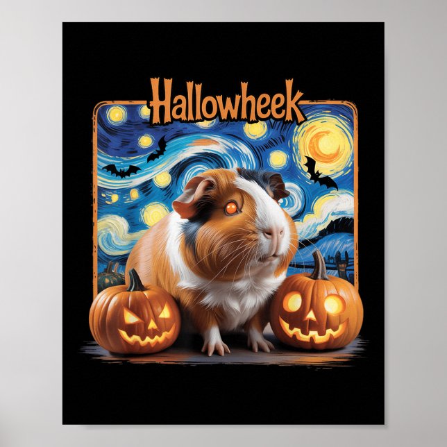 Póster Hallowheek Guinea G Halloween Art  (Frente)