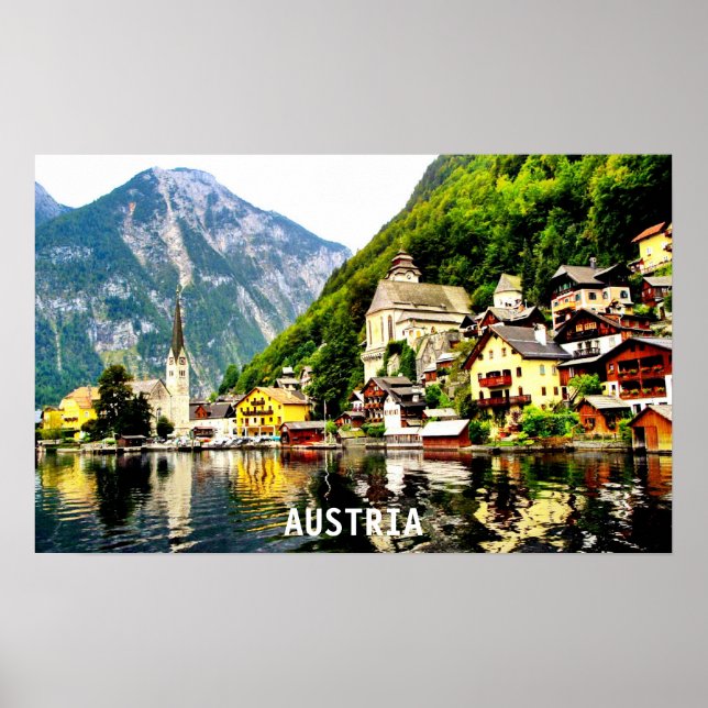 PÓSTER HALLSTATT, AUSTRIA (Frente)