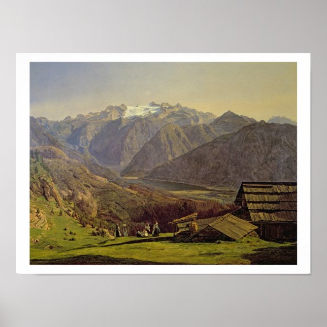 Póster Hallstatter-See (aceite sobre lienzo) (Frente)