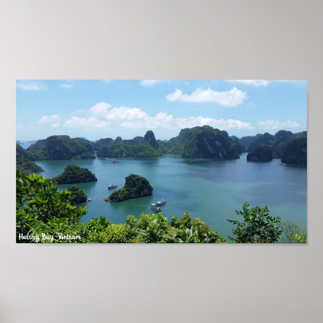 Póster Halong Bay, Poster Personalizado de Vietnam (Frente)