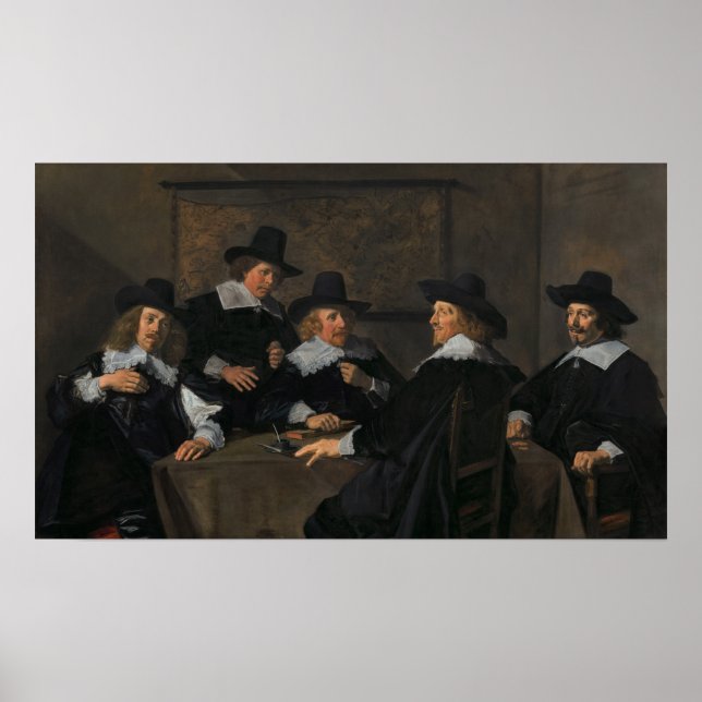 Póster Hals - Regentes Del Hospital Grote O St Elisabeth (Frente)