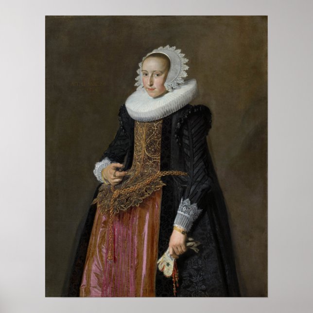 Póster Hals - Retrato De Aletta Hanemans Mauritshuis (Frente)