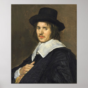 Póster Hals - Retrato De Un Hombre En Un Nuevo Gorra