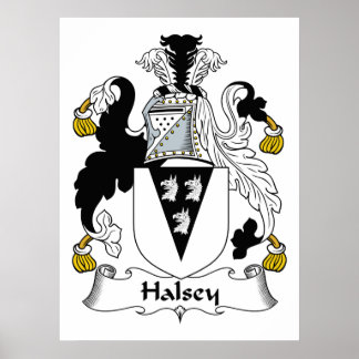 Póster Halsey Family Crest