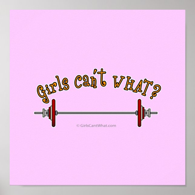 Póster Halterofilia - Barbell (Frente)