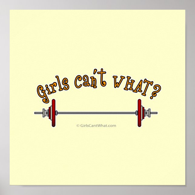 Póster Halterofilia - Barbell (Frente)