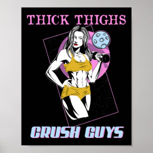 Póster Halterofilia Construcción de cuerpos Fitness Thick
