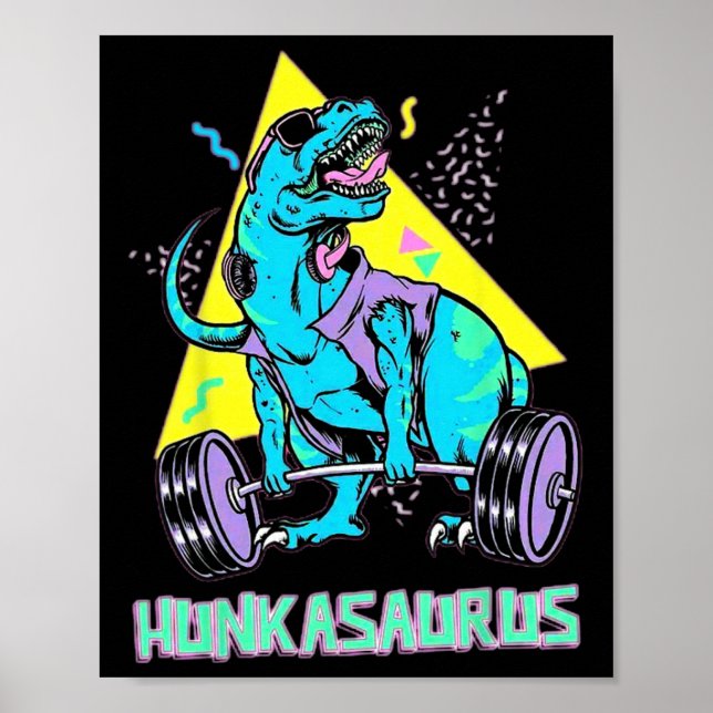 Póster Halterofilia de Hunkasaurus (Frente)