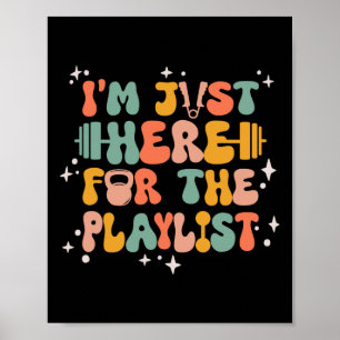 Póster Halterofilia Ejercicio de las mujeres en entrenami