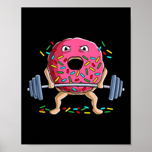 Póster Halterofilia Funny Gym Bodybuilding Deadlift Work