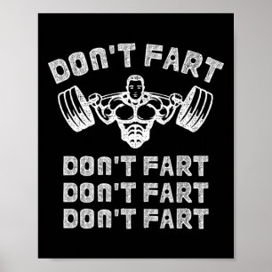 Póster Halterofilia por gimnasio divertida