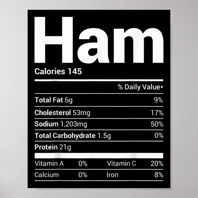 Póster Ham Nutrition Hacts Family Mateo Navidades Coste (Frente)