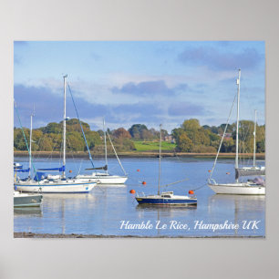 Póster Hamble Le Rice Waters Edge Hampshire