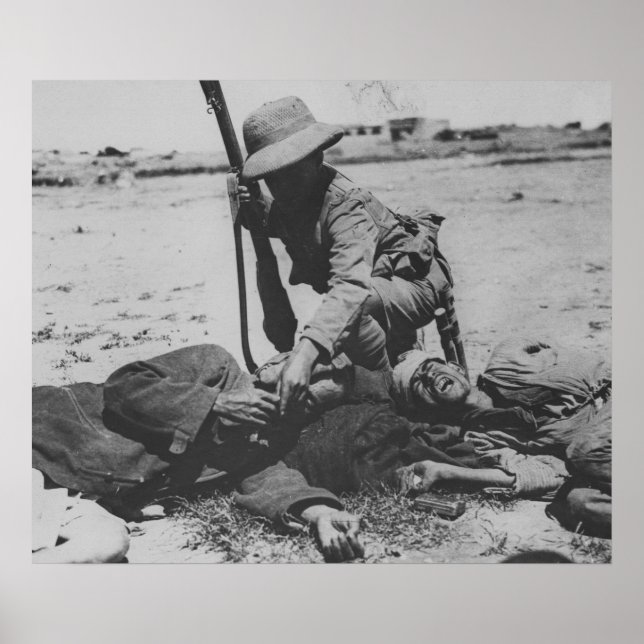 Póster Hambriento de soldado turco (Frente)