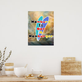 Póster Hamburg Is Not A Hamburger