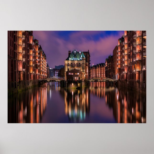 Póster Hamburgo Alemania (Frente)