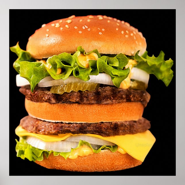 Póster Hamburguesa con queso (Frente)