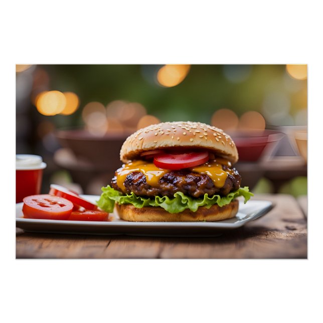 Póster Hamburguesa con queso (Anverso)