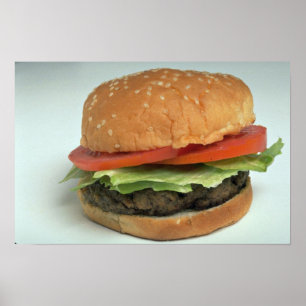 Póster Hamburguesa deliciosa