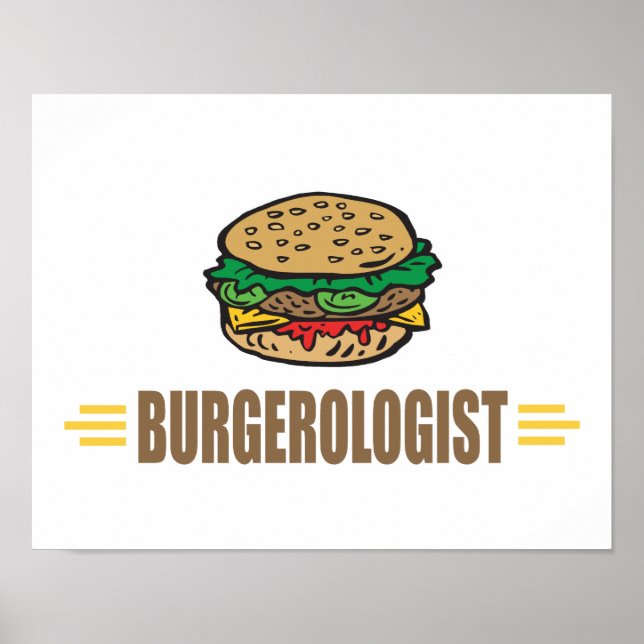 Póster Hamburguesa divertida (Frente)