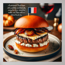 Póster Hamburguesa Lyon Luxe