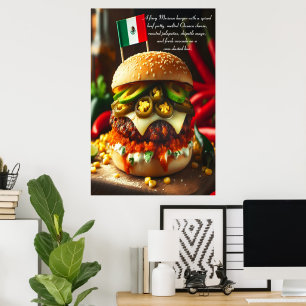 Póster Hamburguesa Oaxaca Heatwave 24x36