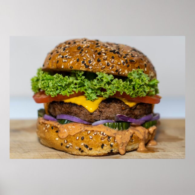 Póster Hamburguesas con queso (Frente)