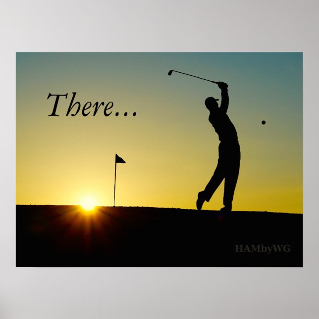 Póster HAMbyWG - Poster - Golfer in Sunset (Frente)