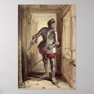 Póster Hamilton de Bothwellhaugh a punto de disparar