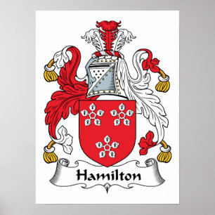 Póster Hamilton Family Crest