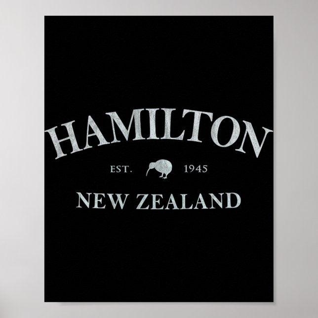 Póster Hamilton New Zealand Hamilton Nz Graphic Print  (Frente)