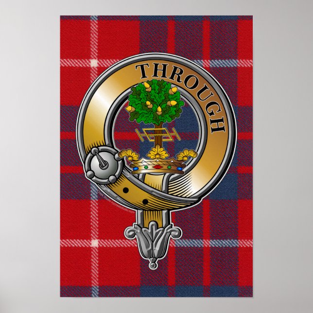 Póster Hamilton Tartan & Badge (Frente)