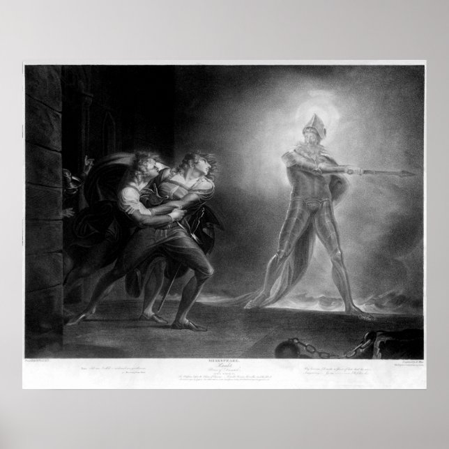 Póster Hamlet, Acto I (Frente)