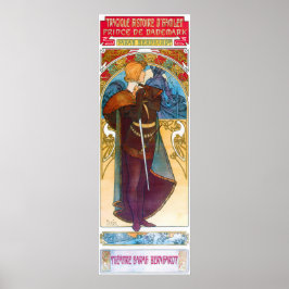 Póster Hamlet, Alphonse Mucha