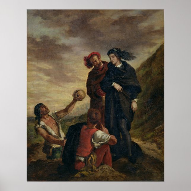 Póster Hamlet and Horatio in the Cemetery (Frente)
