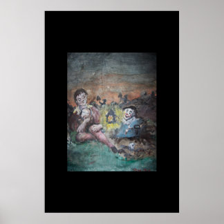 Póster Hamlet en el cementerio