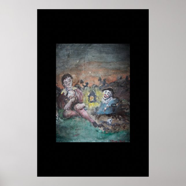 Póster Hamlet en el cementerio (Frente)