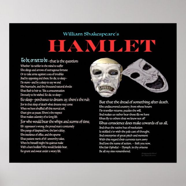 Póster Hamlet Ser o no ser (Frente)