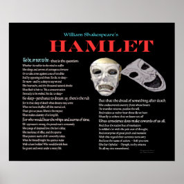 Póster Hamlet Ser o no ser