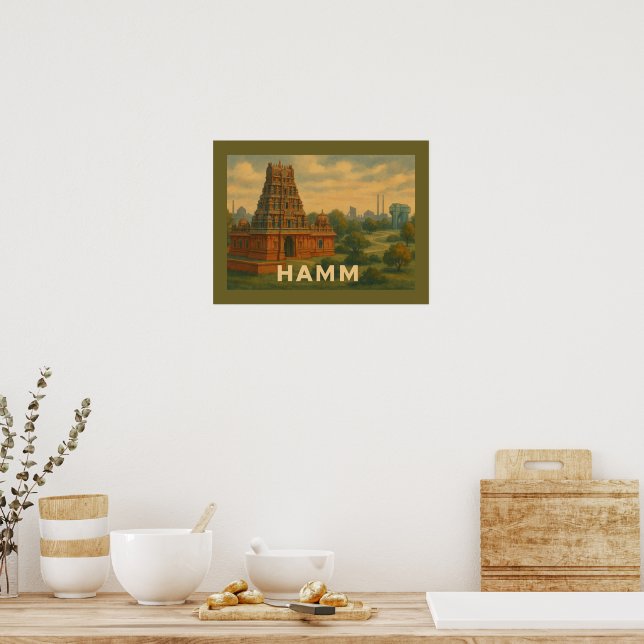 Póster Hamm Germany City Art (Cocina)
