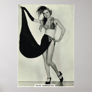 Póster Hammerton verde oliva