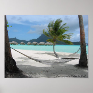 Póster Hammock on Bora Bora Poster